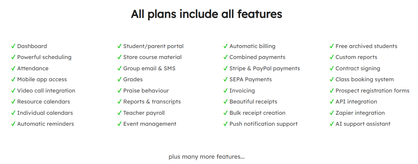 Teach 'n Go dashboard showing lesson schedule with navigation tabs